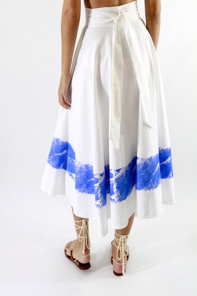 Azure Wrap Skirt