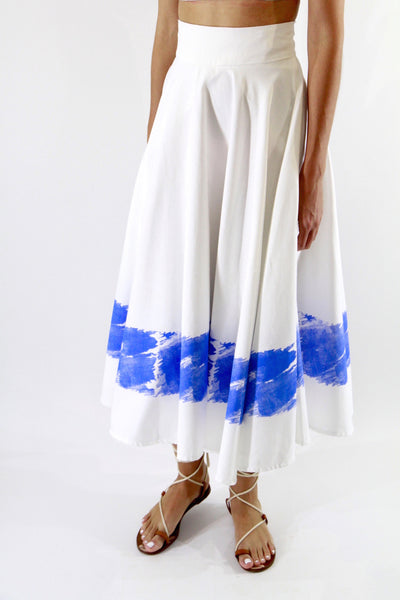 Azure Wrap Skirt